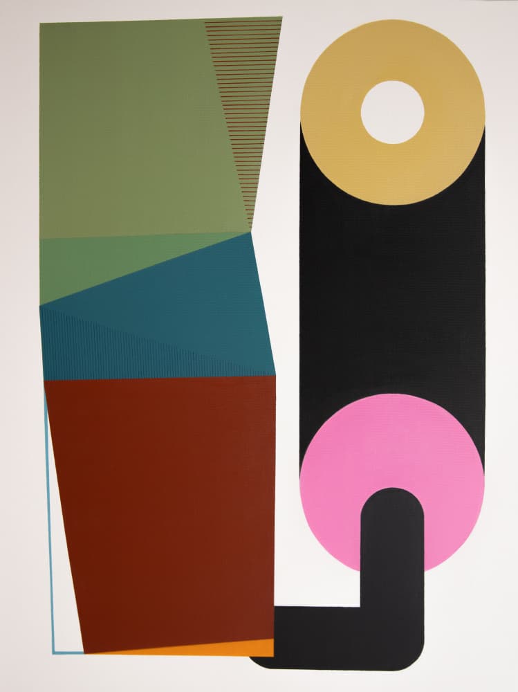 Geometric Color Block by Ildefonso Martín — canvas wall art