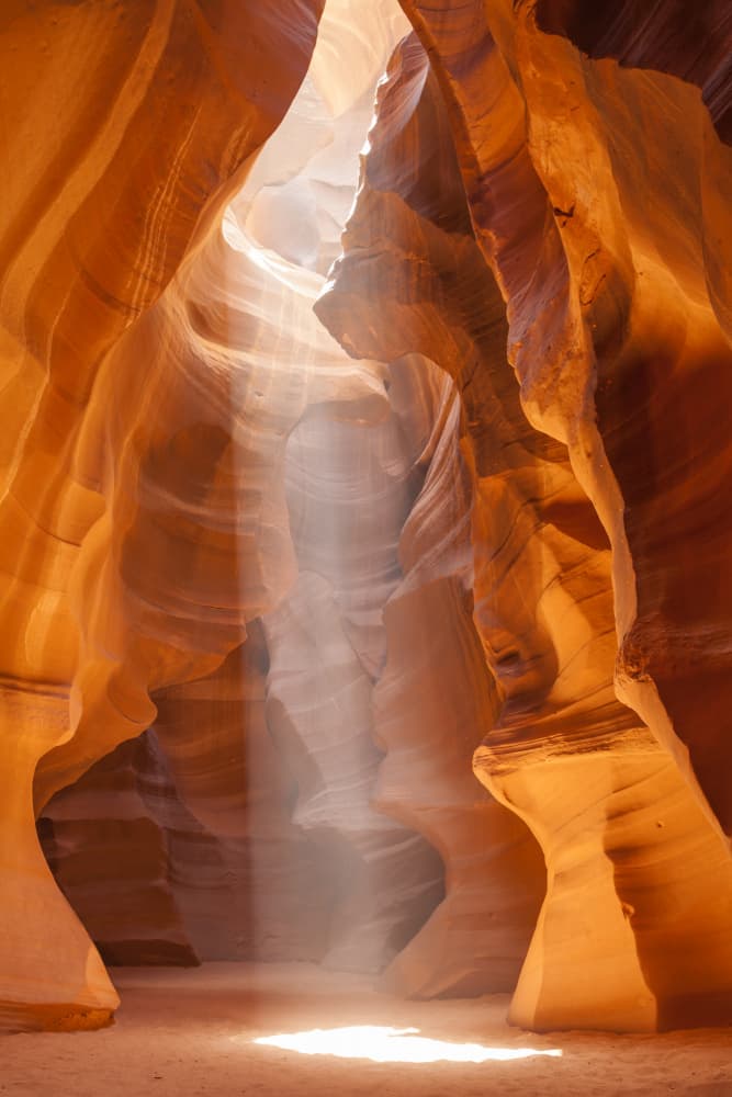 Sunbeam Slot Canyon by Melanie Viola — canvas wall art