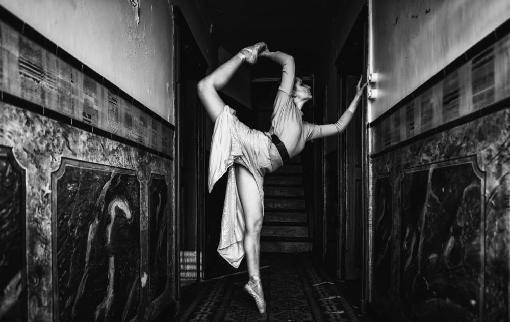 Graceful Hallway Ballerina by Georgios Bero — canvas wall art