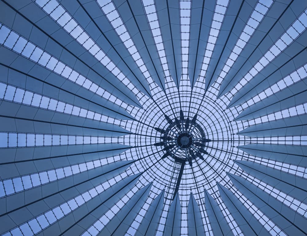Modern Radial Canopy by Michael Allmaier — canvas wall art