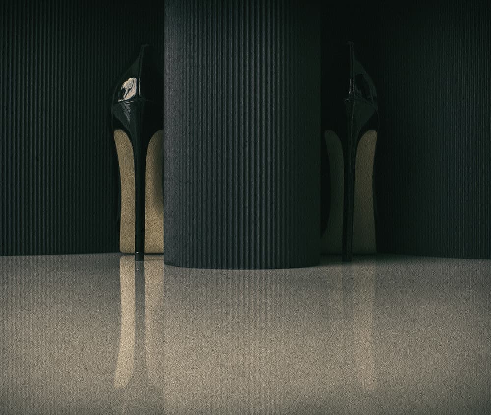 Elegant Black Heels by Erik Schottstaedt — canvas wall art