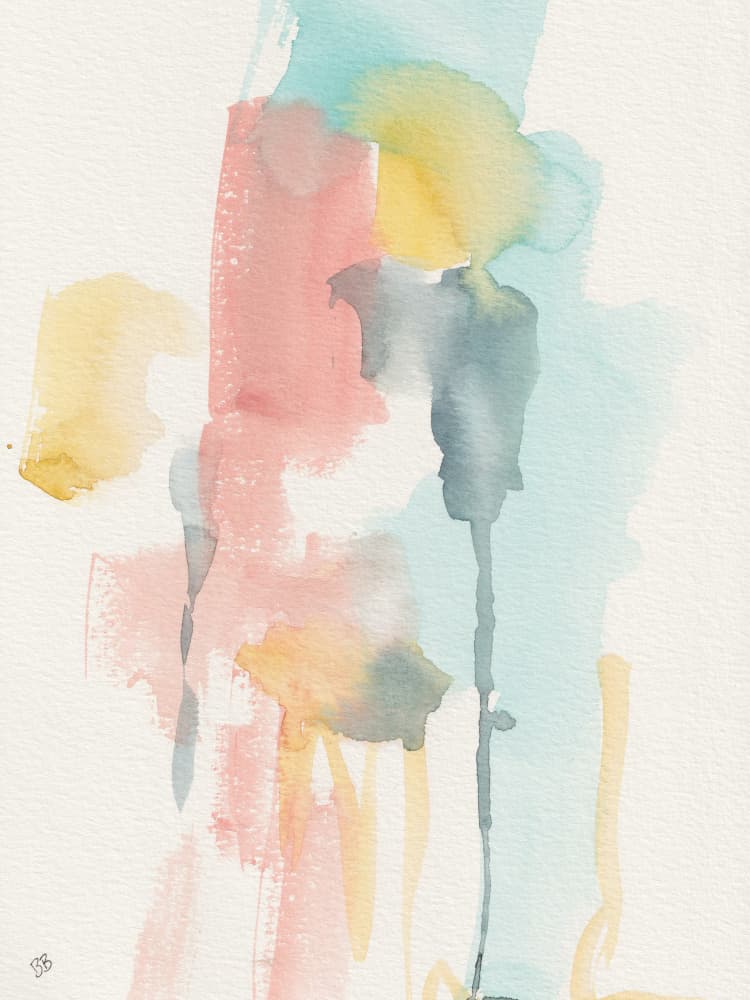 Modern Watercolor Abstract by Bronwyn Baker — canvas wall art