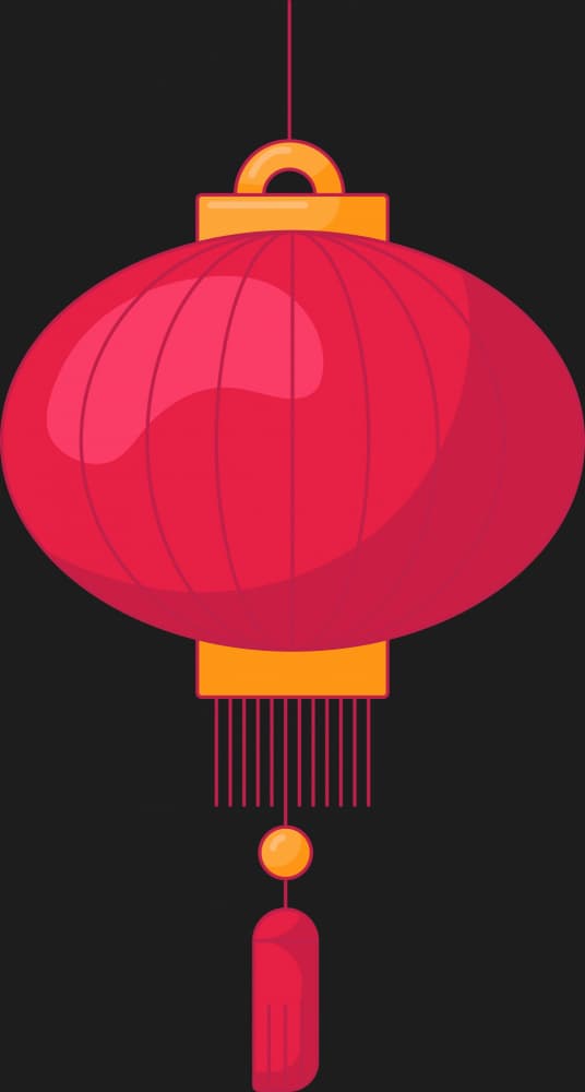 Vibrant Chinese Lantern by Marika Barsrsind β canvas wall art