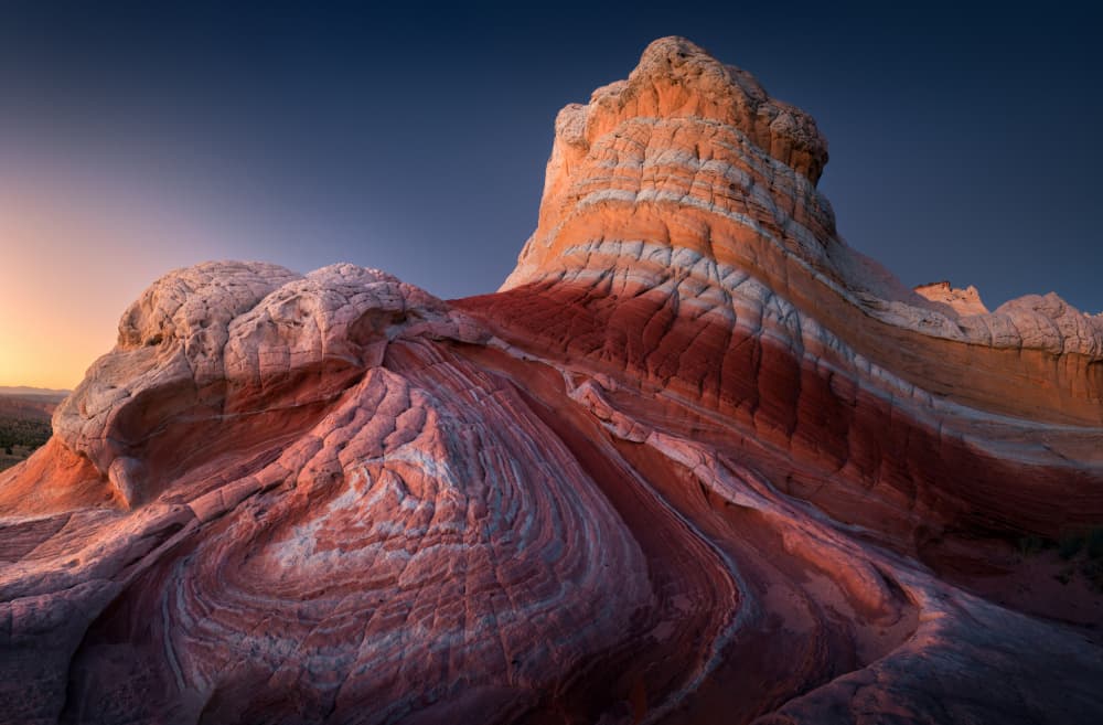 Colorful Desert Layers by Karol Nienartowicz — canvas wall art