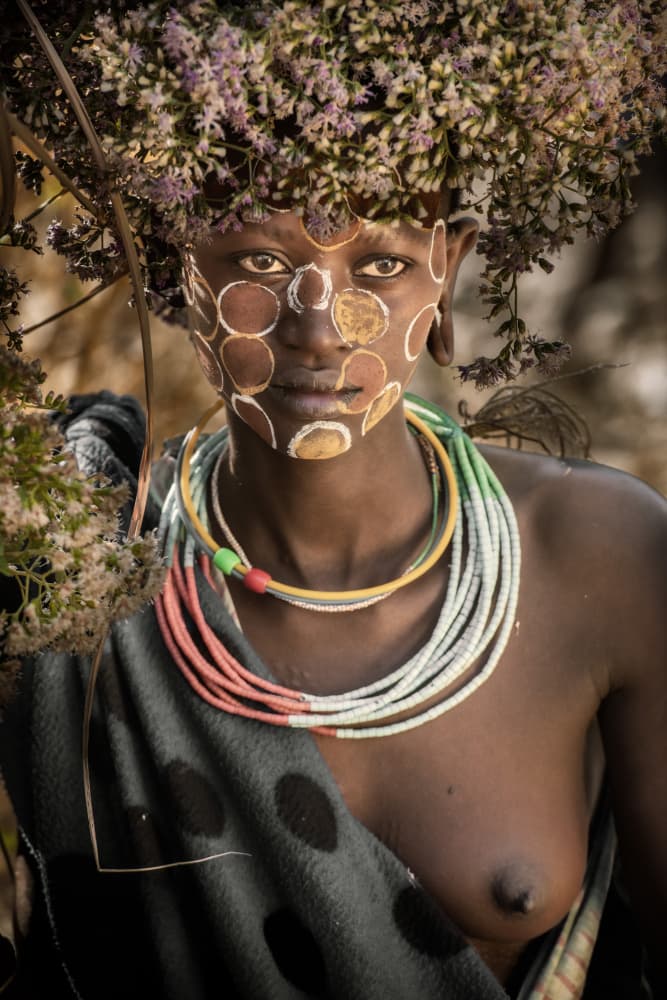 Adorned Tribal Beauty by Trevor Cole — canvas wall art