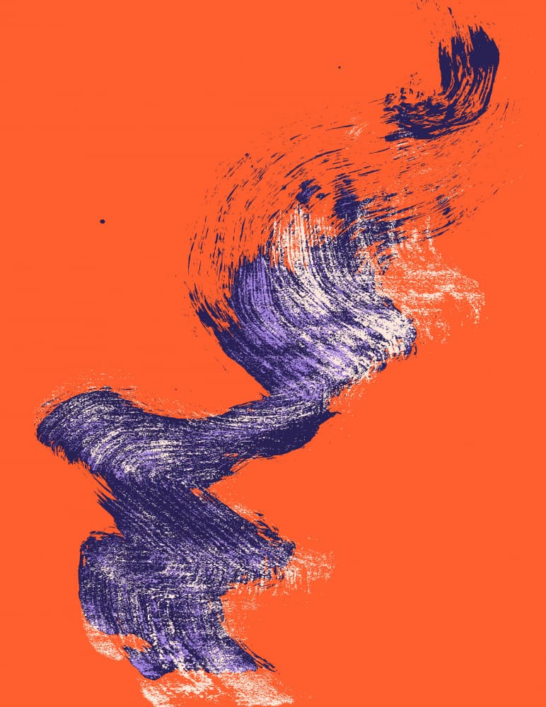 Vibrant Abstract Swirl by Annick — canvas wall art