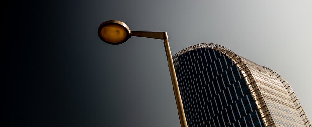 Modern Architectural Sky by Jörg Vollrath — canvas wall art