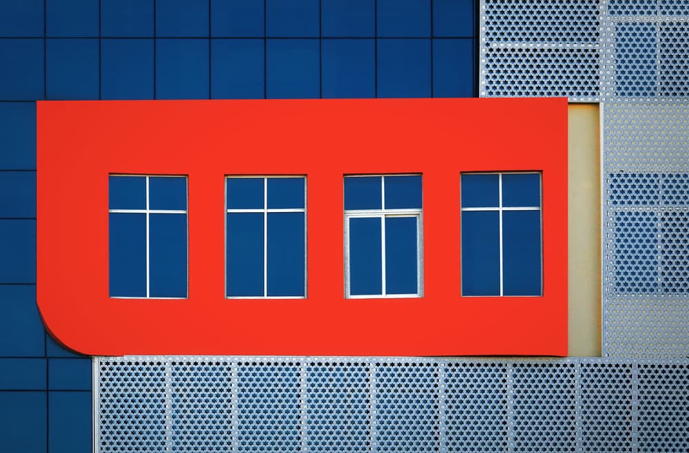 Vibrant Building Geometry by Hans-Wolfgang Hawerkamp — canvas wall art