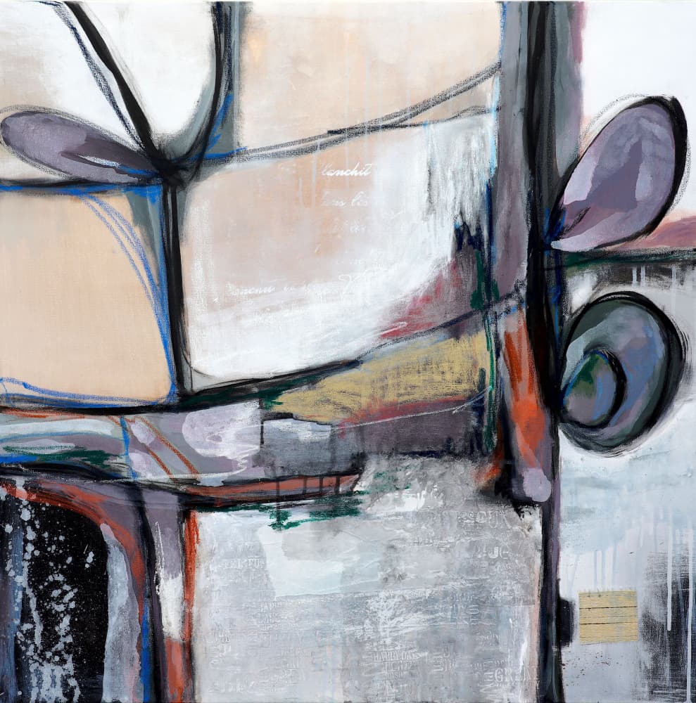 Muted Organic Forms by POOVI ART — canvas wall art