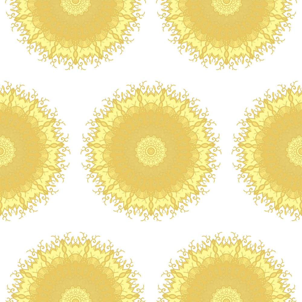 Golden Mandala Pattern by Marika Barsrsind β canvas wall art