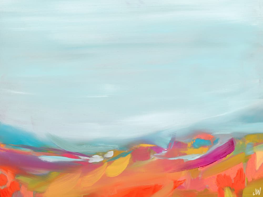Aqua Sky by Jenny Westenhofer — canvas wall art