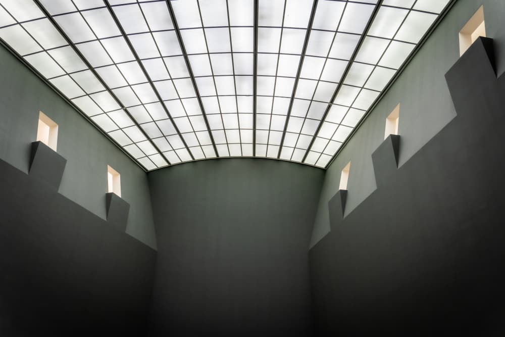 Minimalist Light Architecture by Heike Wolters-Wrase — canvas wall art