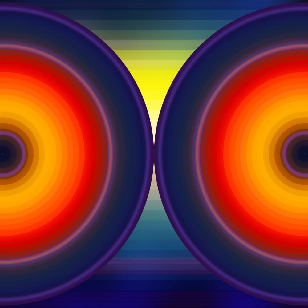 Vibrant Radial Gradient by PASLIER Morgan — canvas wall art