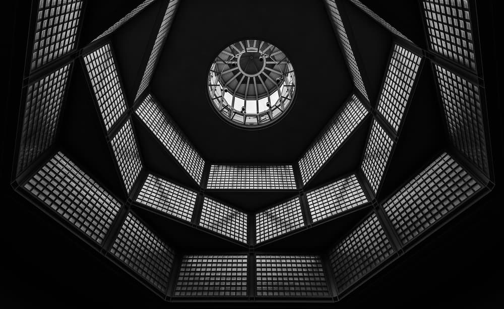 Geometric Ceiling Design by Massimo Cuomo — canvas wall art