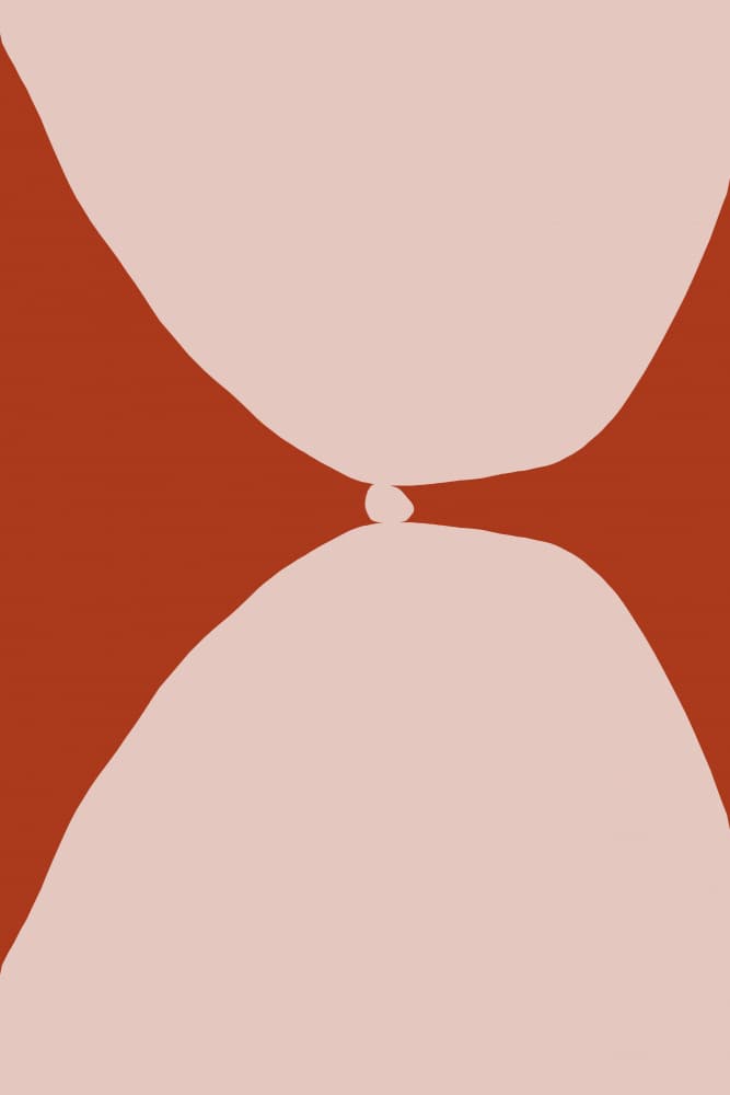 Abstract Hourglass Shape by Treechild — canvas wall art