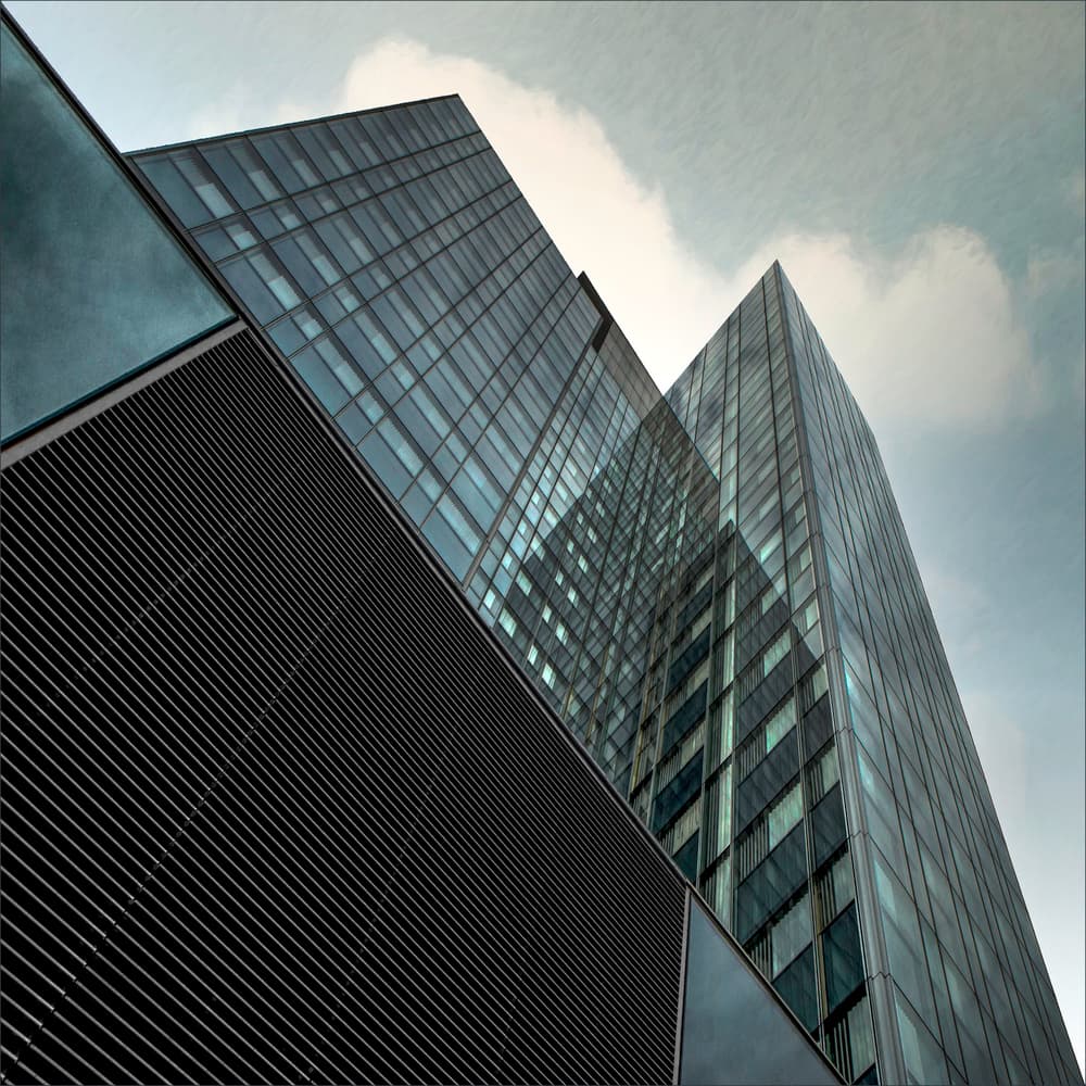 Sleek City Architecture by Gilbert Claes — canvas wall art