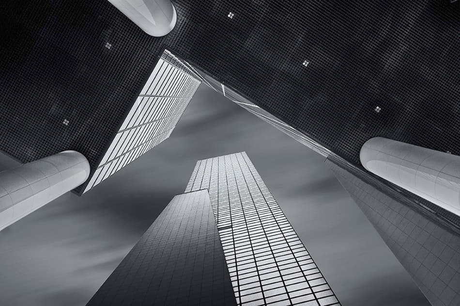 Soaring Urban Architecture by Jef Van den Houte — canvas wall art