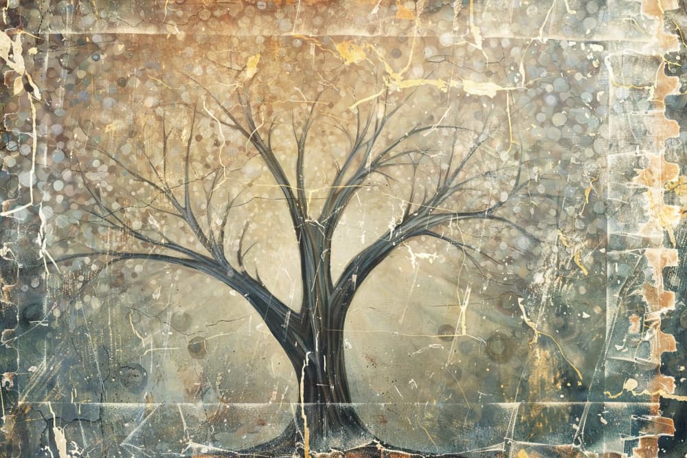 Vintage Tree Glow by Rafal Kulik — canvas wall art