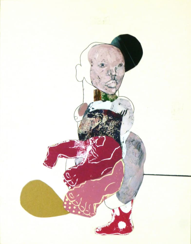 Collage Human Figure by Pascal Marlin — canvas wall art