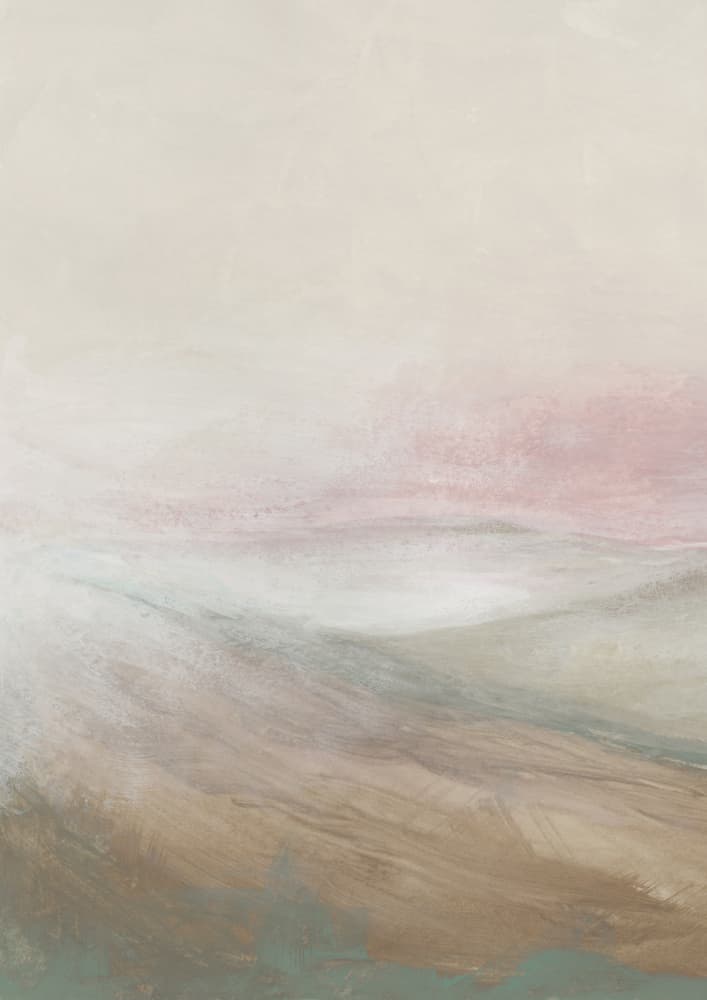 Misty Pink Horizon by Rosana Laiz Blursbyai — canvas wall art