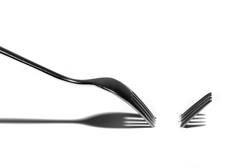 Broken Metal Fork by Wieteke de Kogel — canvas wall art