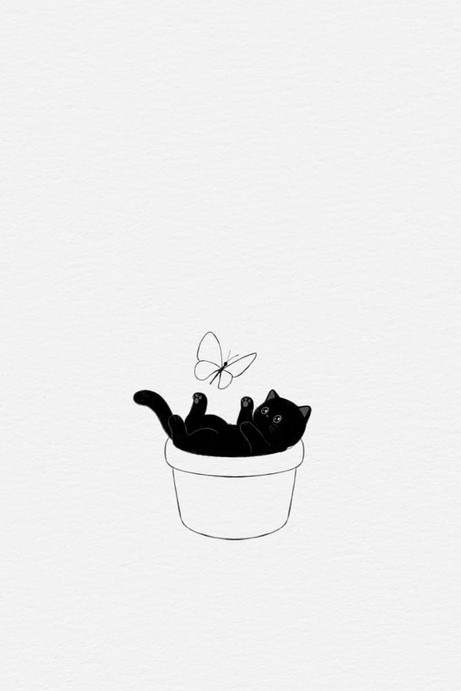 Curious Kitten in Pot by Xuan Thai — canvas wall art