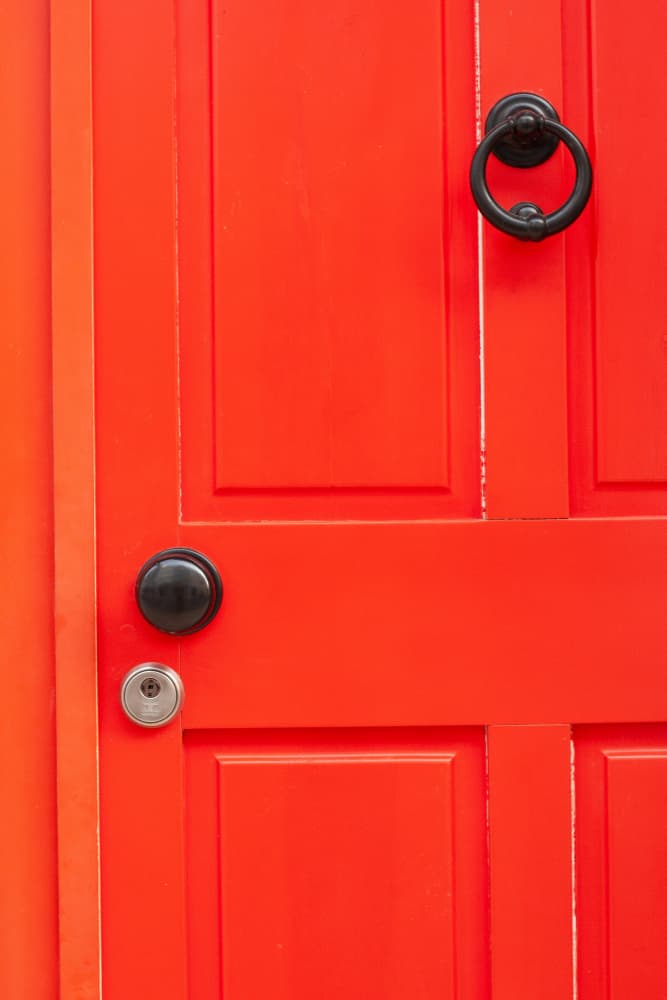 Bold Red Entrance by Aimee Giles — canvas wall art
