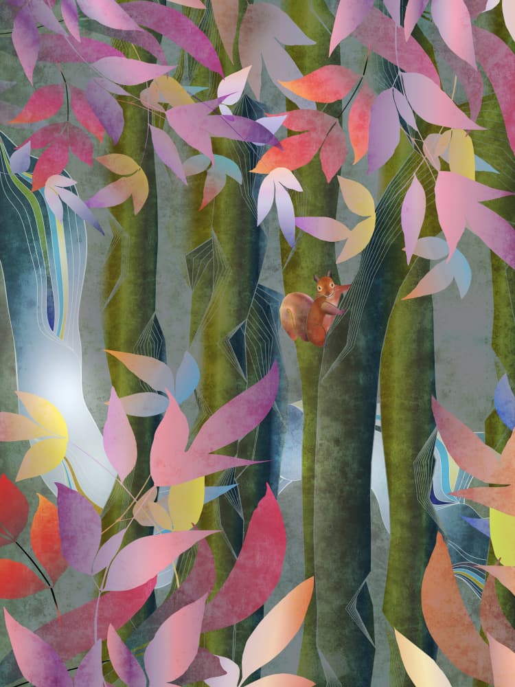 Enchanted Autumn Forest by Angelo Cerantola — canvas wall art