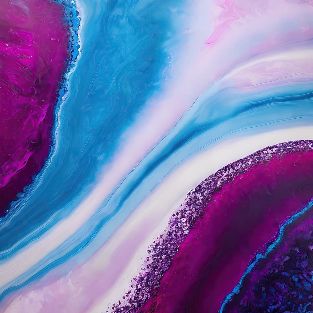 Vibrant Fluid Agate by Alpenglow Workshop — canvas wall art