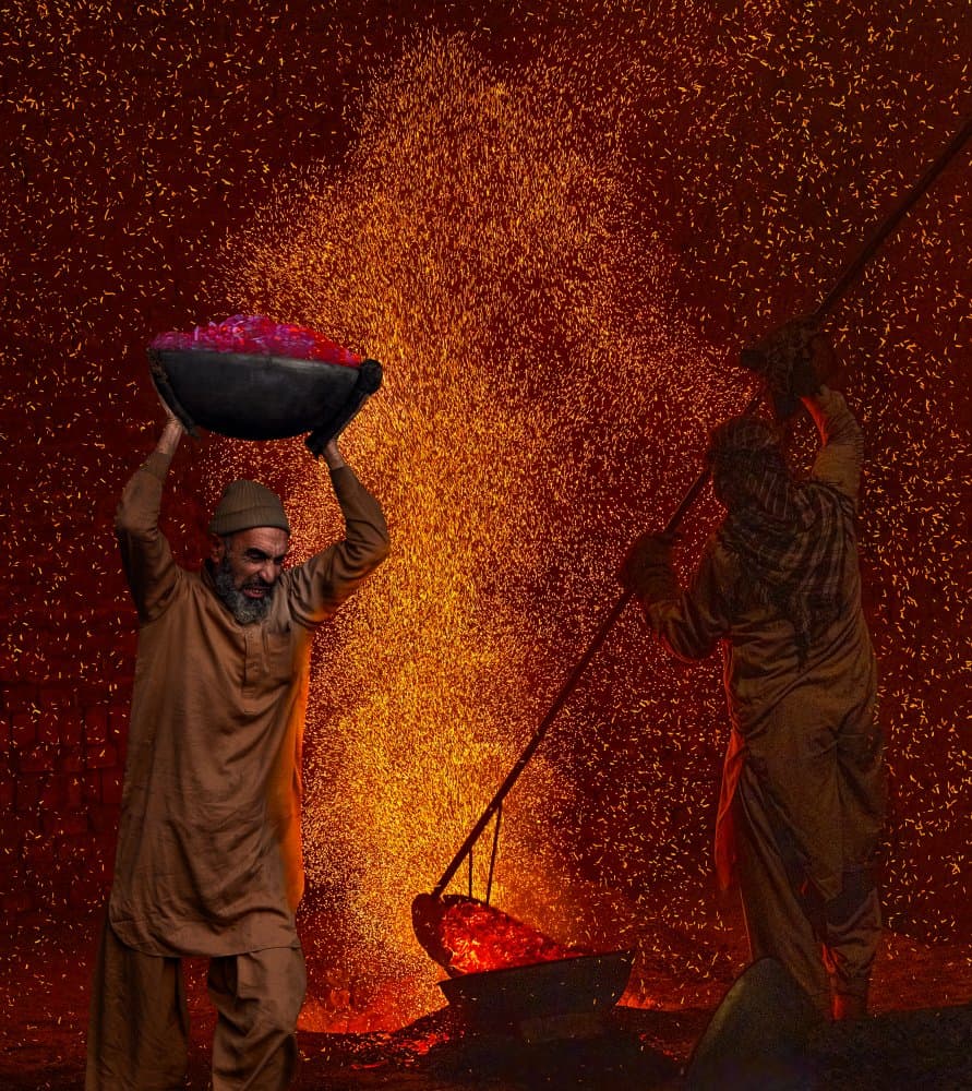 Sparks and Petals by Sayyed Nayyer Reza — canvas wall art
