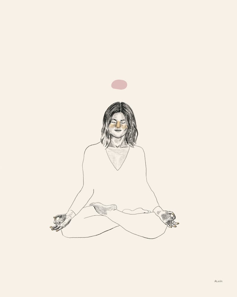 Inner Peace Meditation by Amanda Leon — canvas wall art