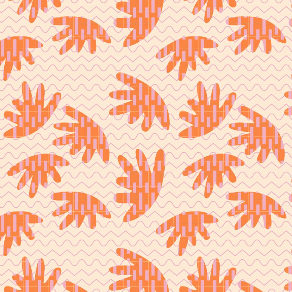 Wavy Organic Shapes by Dina Dankers — canvas wall art