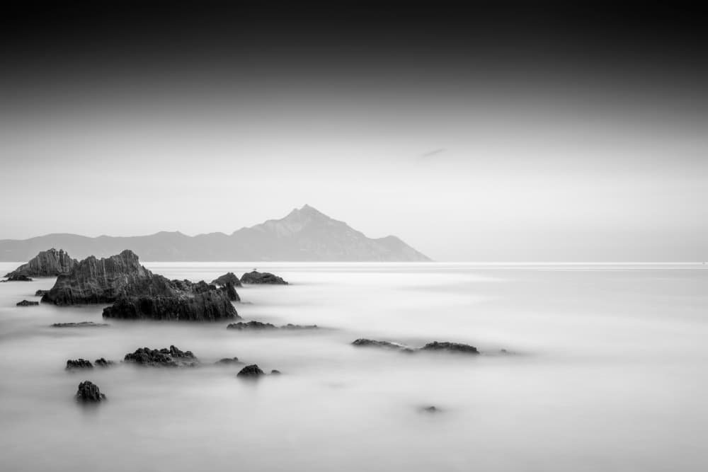 Misty Mountain Seascape by Catalin Baican — canvas wall art