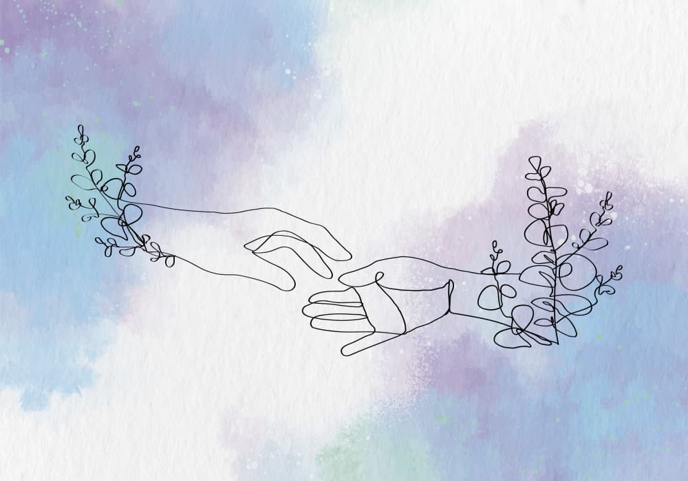 Gentle Hands Connection by Fadil Roze — canvas wall art