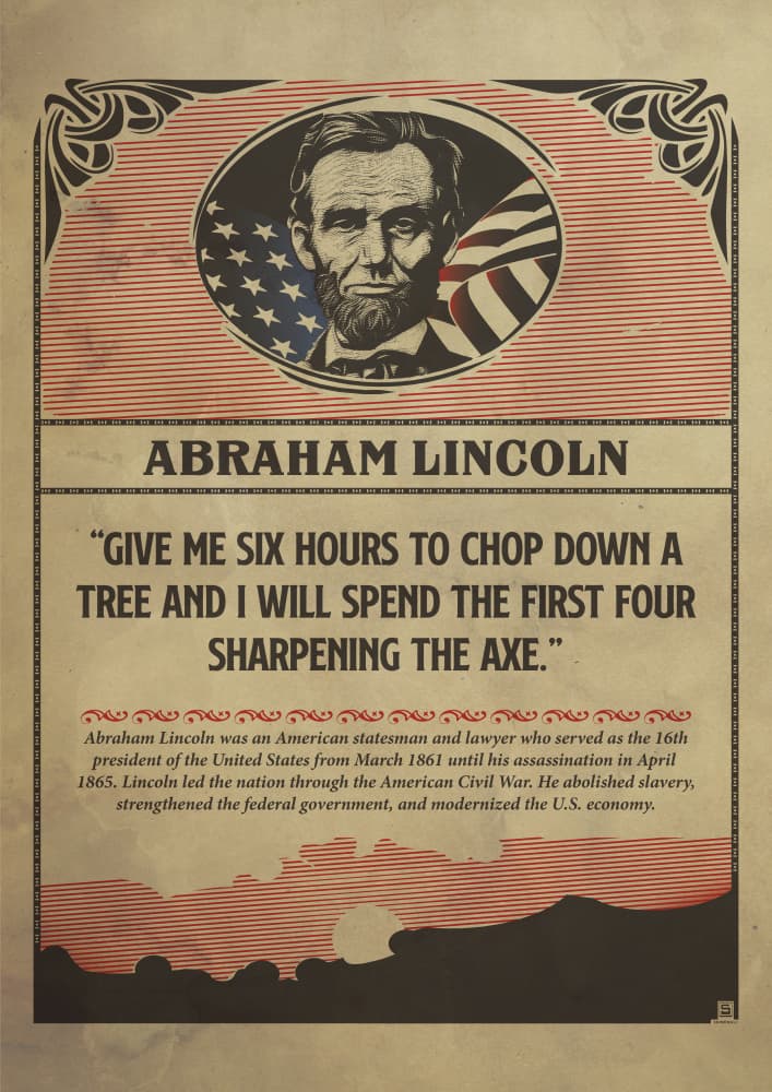 President Lincoln's Wisdom by Dion Gem — canvas wall art