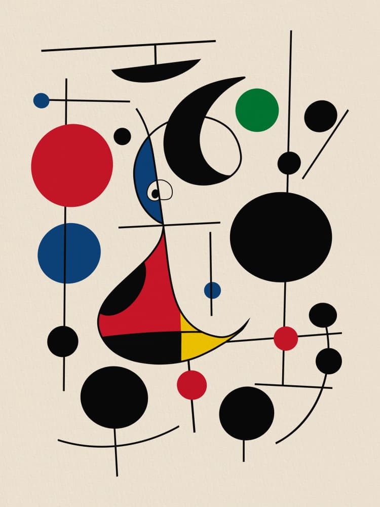 Colorful Modern Shapes by Little Dean — canvas wall art