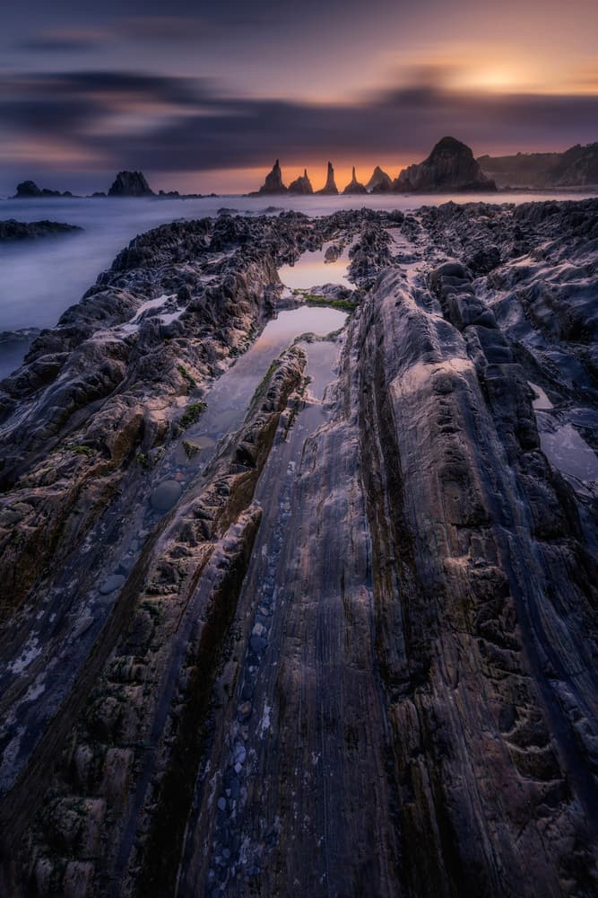 Twilight Rock Formations by Jorge Ruiz Dueso — canvas wall art