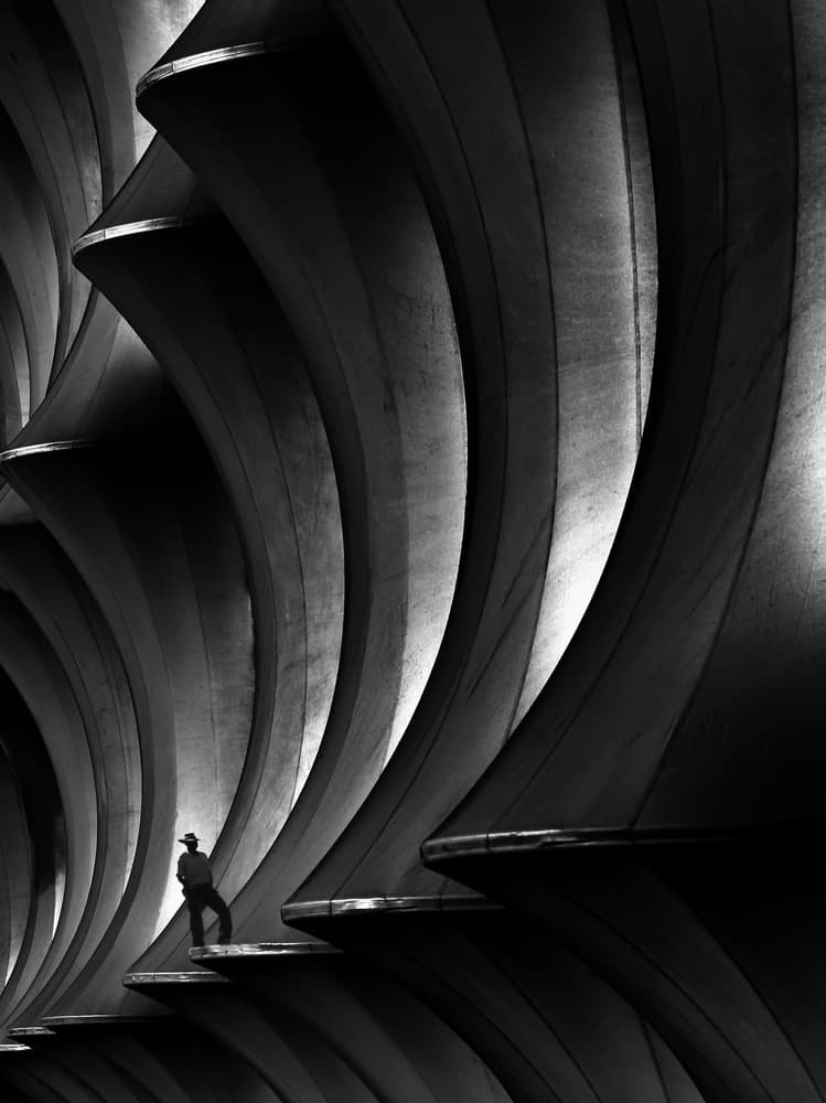 Dramatic Architectural Path by Hans-Wolfgang Hawerkamp — canvas wall art