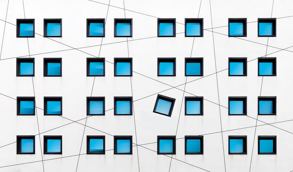 Modern Geometric Facade by Alfonso Novillo — canvas wall art