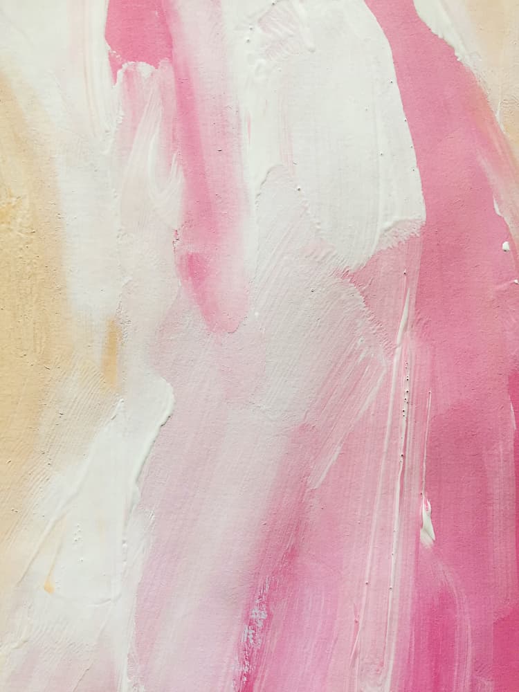 Pink Abstract Strokes by Ejaaz Haniff — canvas wall art