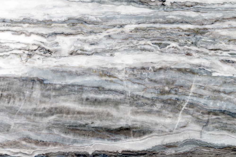 Banded Grey Marble Texture by amini54 — canvas wall art