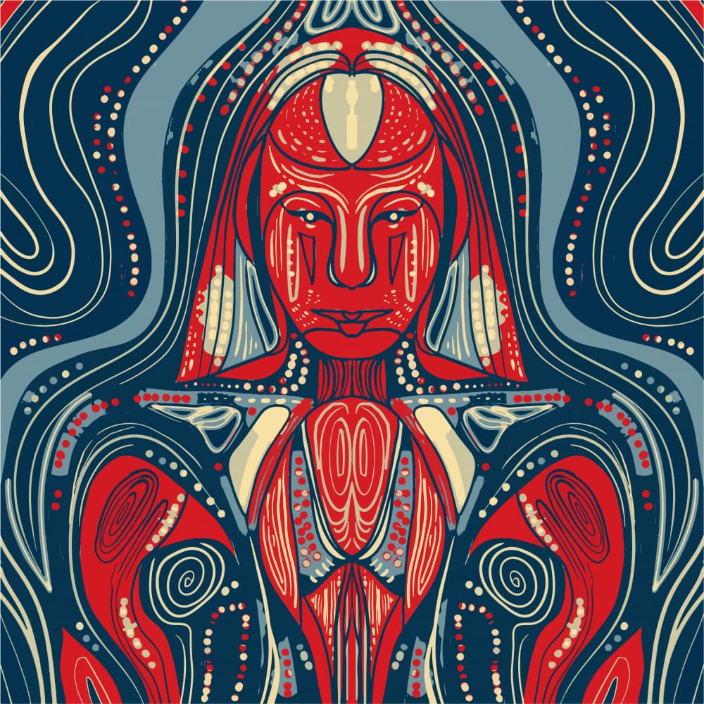 Mystical Tribal Woman by Josie George — canvas wall art