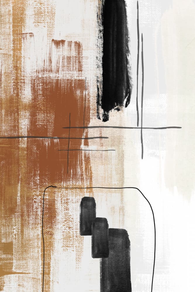 Earthy Modern Abstract by Sally Ann Moss — canvas wall art