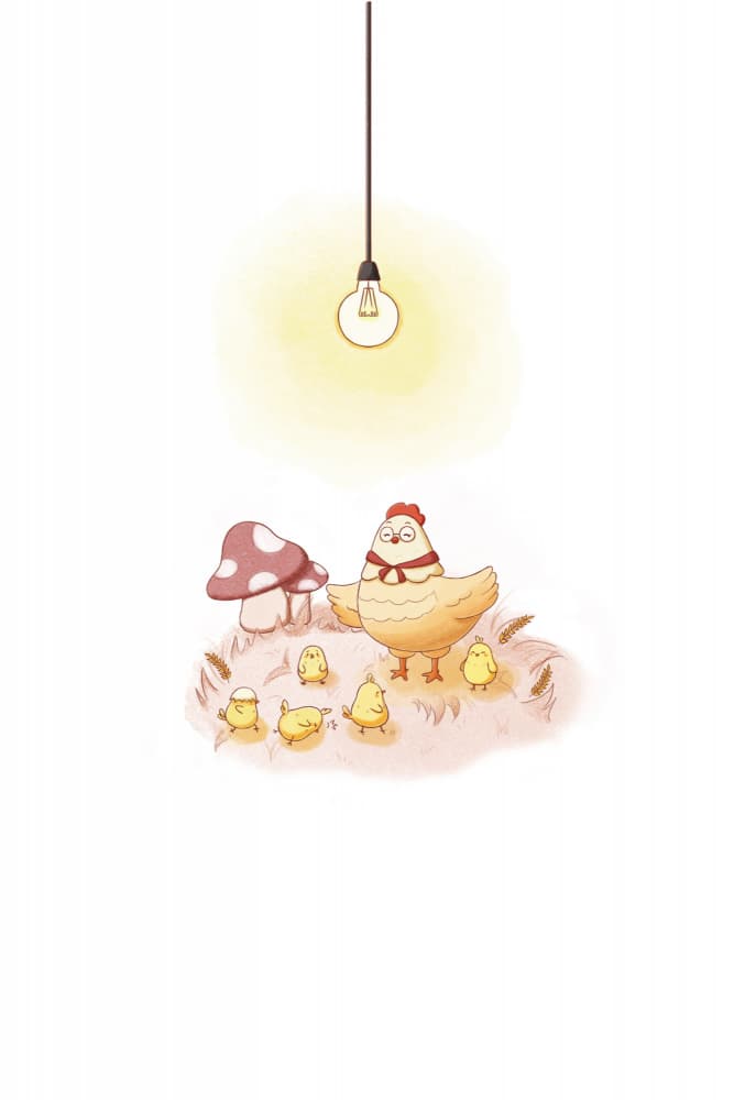 Mischievous Chickens by Xuan Thai — canvas wall art