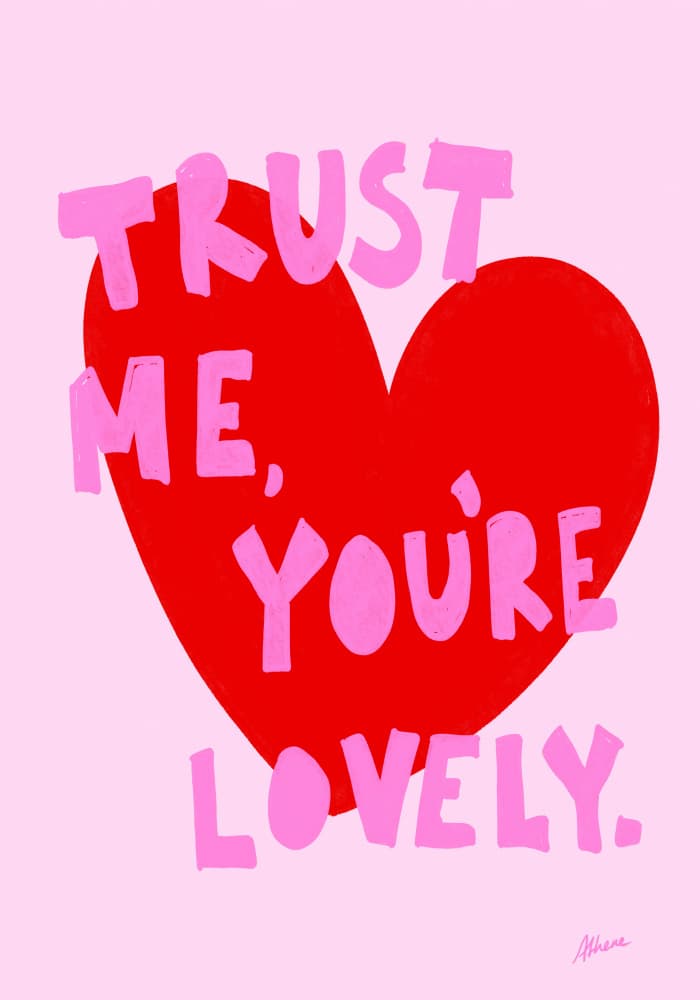 You're Lovely by Athene Fritsch — canvas wall art