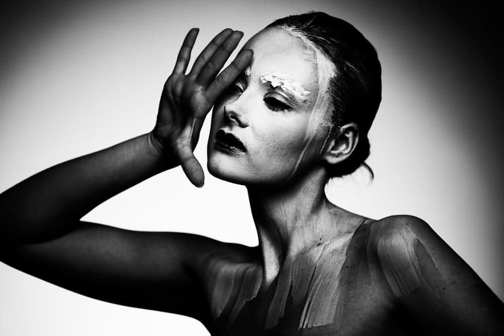 Conceptual Painted Portrait by Amnon Eichelberg — canvas wall art