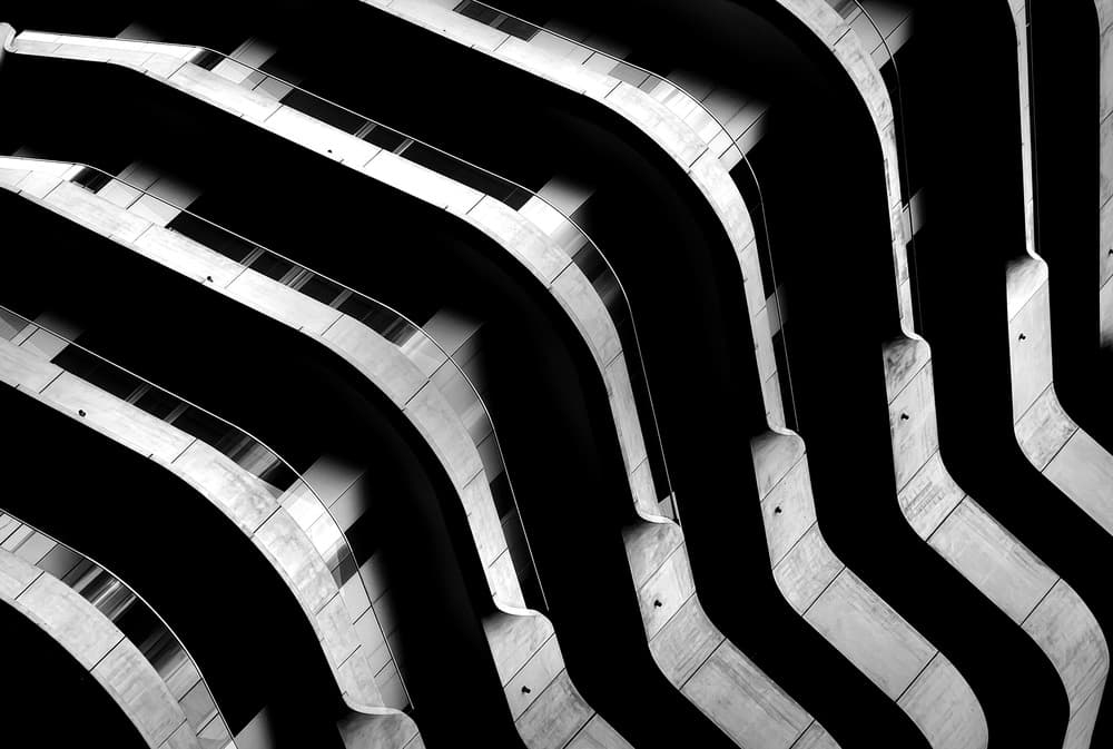 Curved Architectural Rhythm by Rolf Endermann — canvas wall art