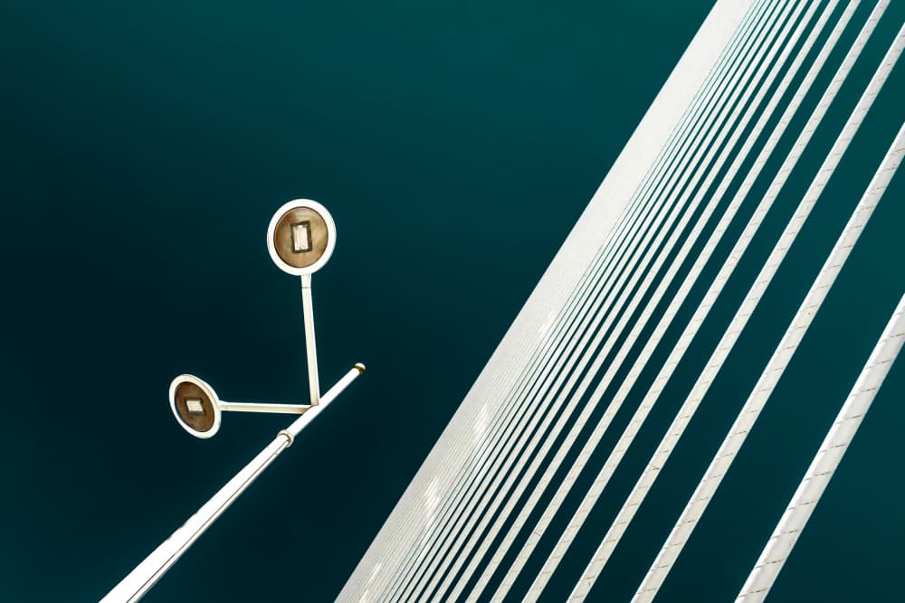 Modern Bridge Lines by Markus Auerbach — canvas wall art