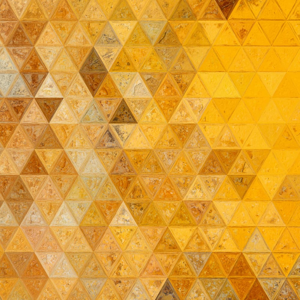 Golden Triangle Pattern by Justyna Jaszke — canvas wall art