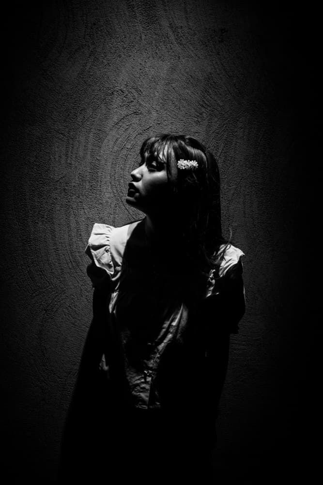 Pensive Woman Profile by yuimei — canvas wall art